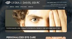 Desktop Screenshot of daviseyecare.net