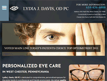 Tablet Screenshot of daviseyecare.net